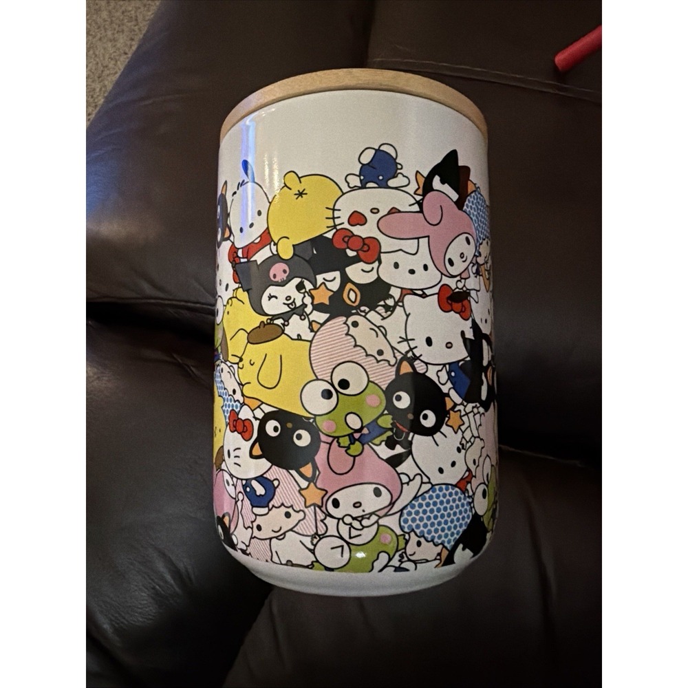 Sanrio Hello Kitty & Friends Ceramic Jar Canister and Lid Collectible
